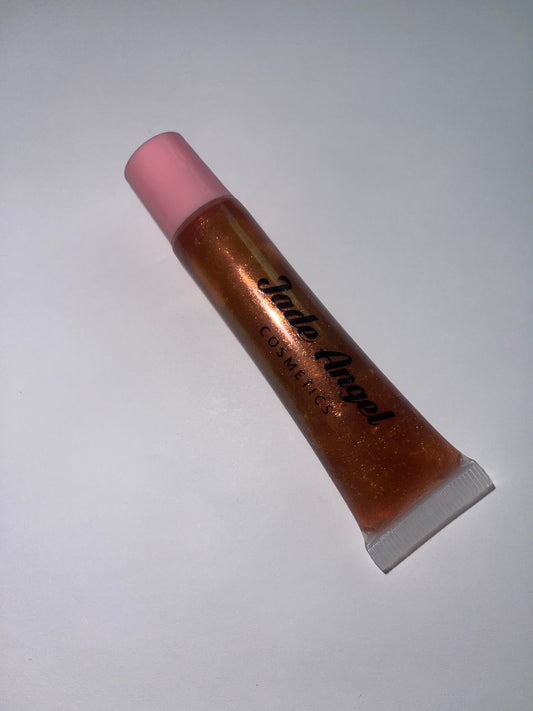 Holographic plumping lipgloss